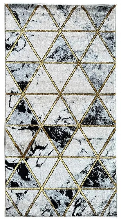 Koberec Frisee Diamond 1,33/1,9 C0075 čierna/zlatá