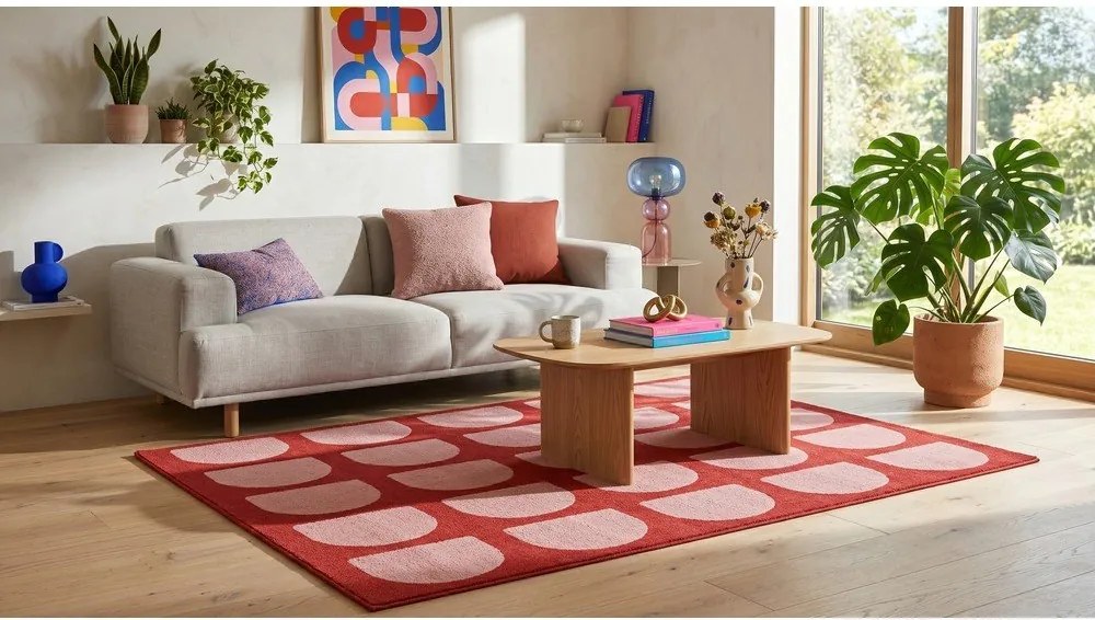 Červený/ružový koberec 120x170 cm Pomegranate – ESTE