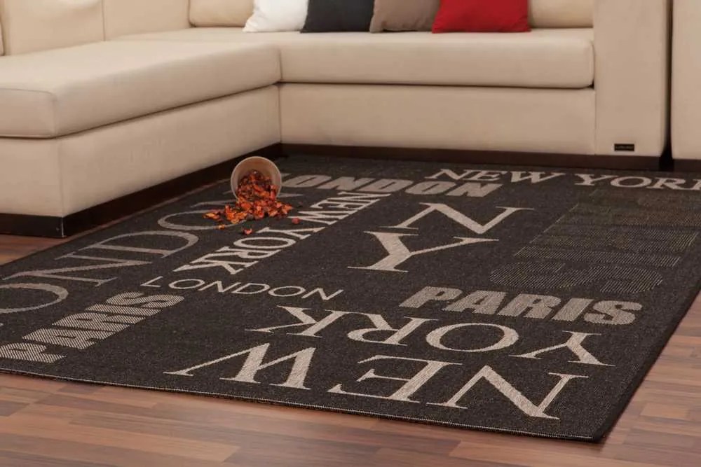 Lalee Kusový koberec Finca 511 Graphite Rozmer koberca: 120 x 170 cm