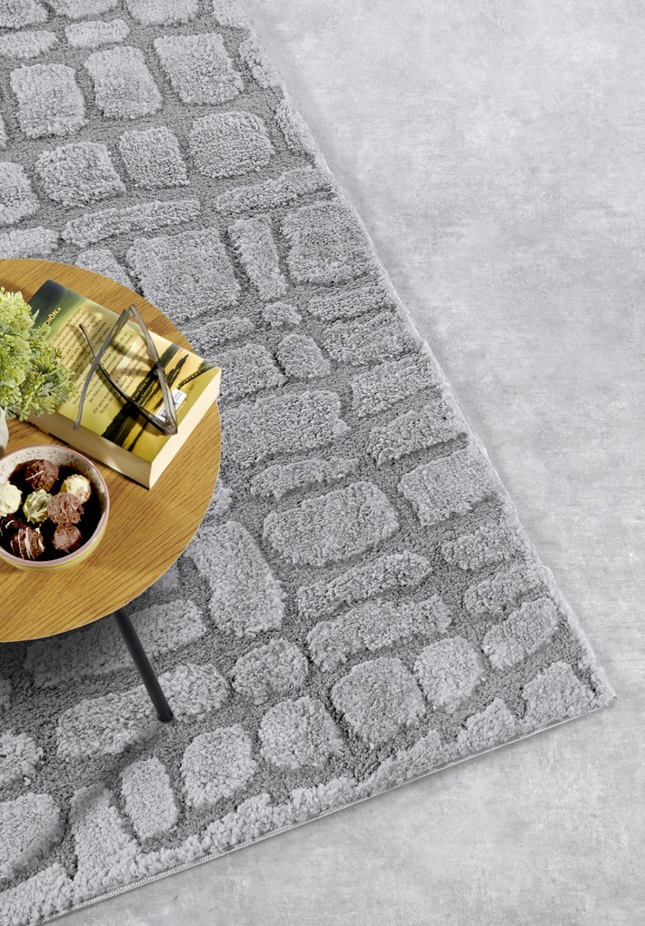 ELLE Decoration, AKCIA: 160x235 cm Kusový koberec Gallery 106097 Light Grey z kolekcie Elle, šedá, obývacia izba