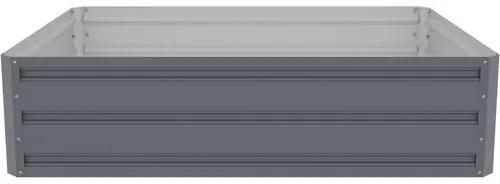 Vyvýšený záhon Rojaplast GB-F 120x90x30 cm plechový sivý