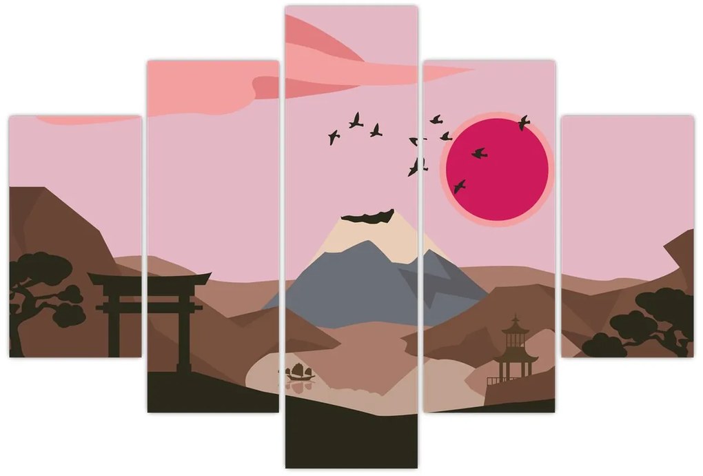 Obraz - Japonsko N⁰2 (150x105 cm)