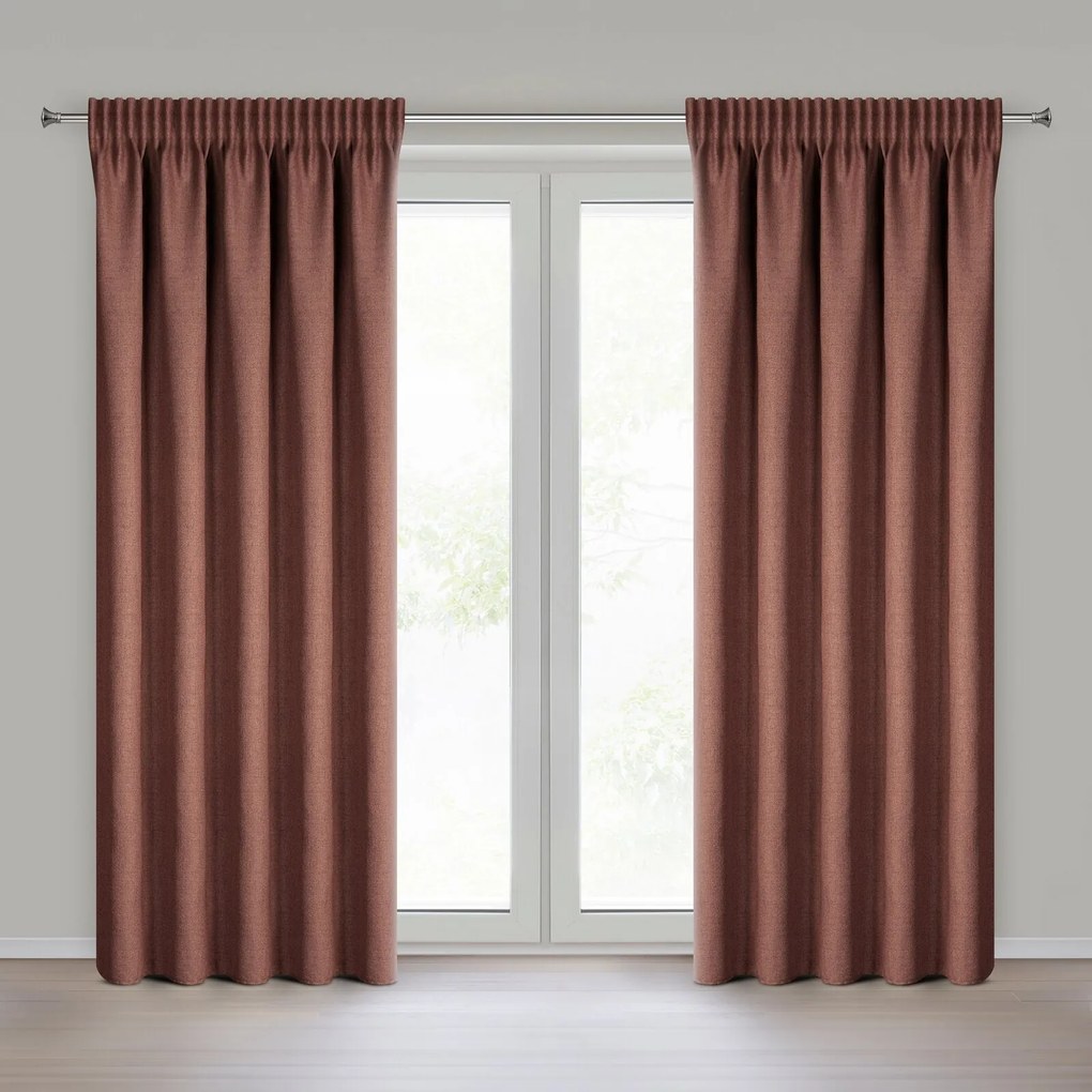 ZÁVES NA PÁSKE JULA2 140X270 CM MARSALA