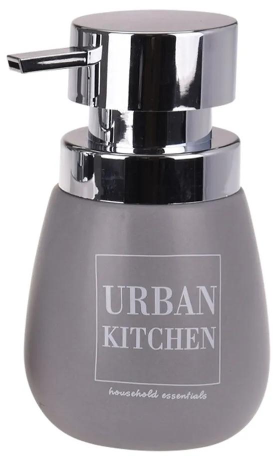 Dávkovač na tekuté mydlo Urban kitchen, sivá