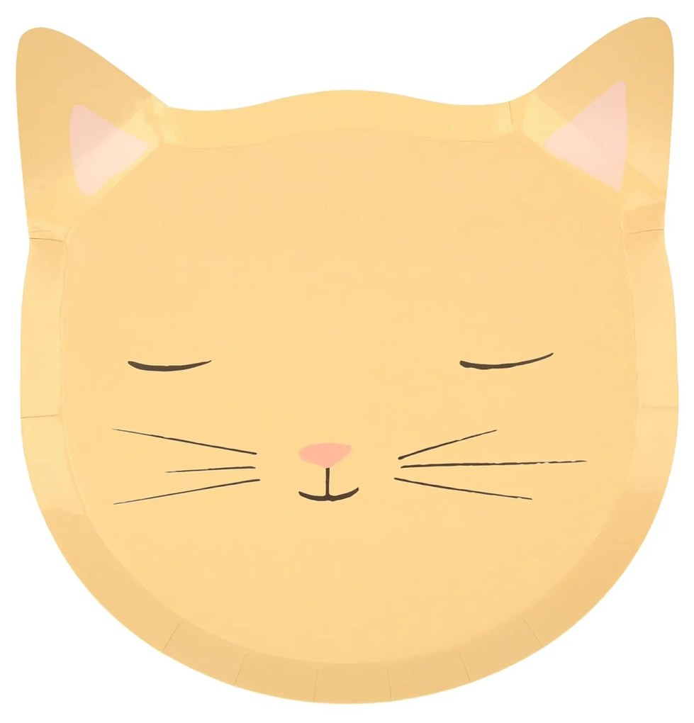 Meri Meri Papierový tanier Cute Kitten 8 ks