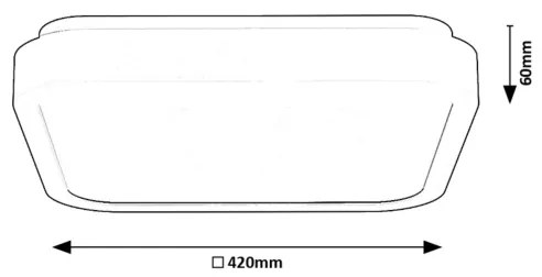 Rabalux 71256 - LED Kúpeľňové stropné svietidlo SAMIRA LED/48W/230V IP44 čierna