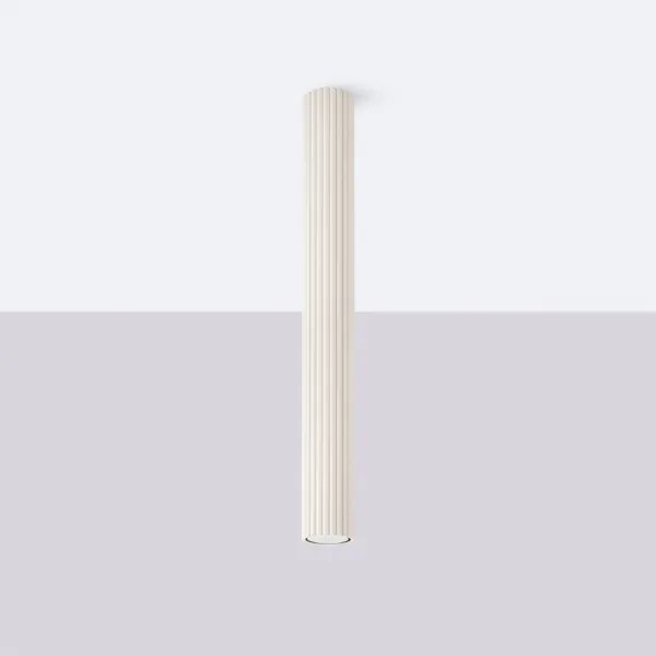 Sollux SL.1591 - Bodové svietidlo KARBON 1xGU10/10W/230V 60 cm krémová