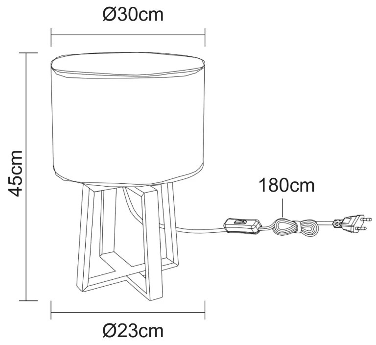 GLOBO MORITZ 21621B Stolová lampa