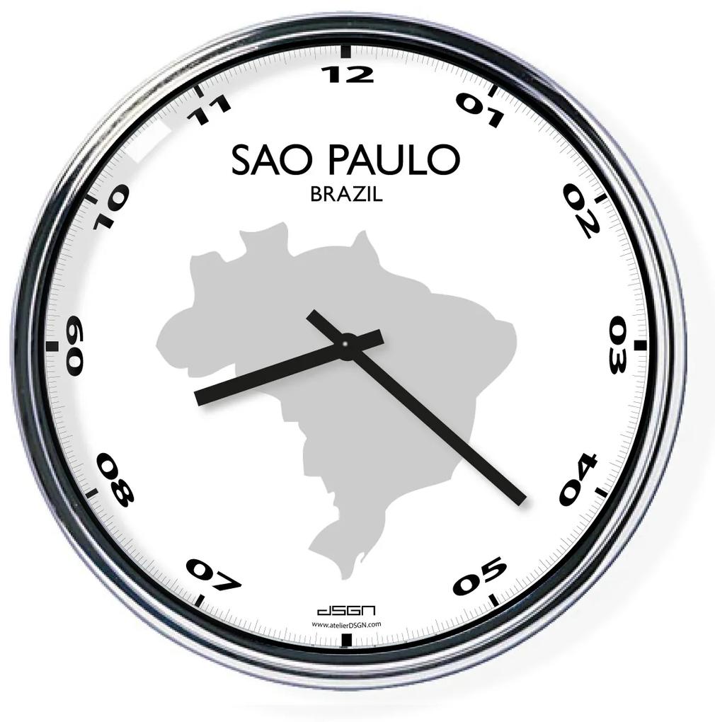 Kancelárske nástenné hodiny: Sao Paulo,  Výber farieb Tmavé
