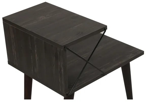 Nočný stolík CROSS 55x50 cm hnedá