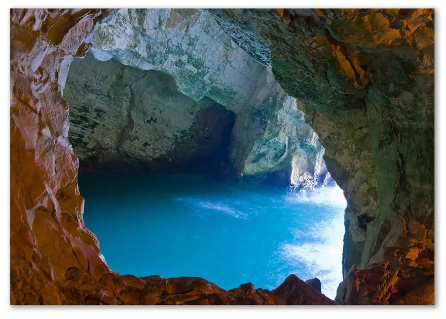Moderný sklenený obraz z fotografie Morská jaskyne pl-osh-100x70-f-56239954