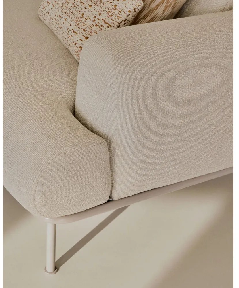 Béžová ženilková polohovacia pohovka 214 cm Aurum – Kave Home