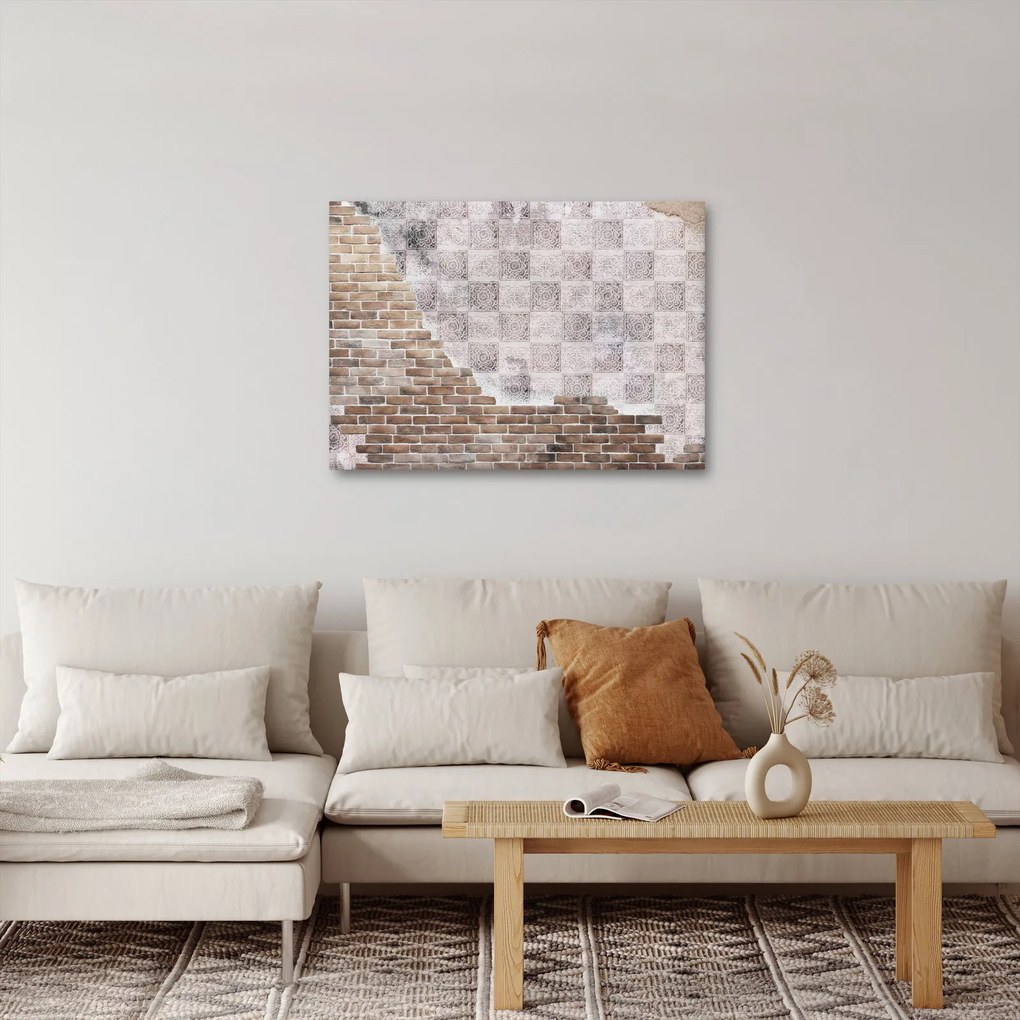Obraz - Tehlový múr (70x50 cm)