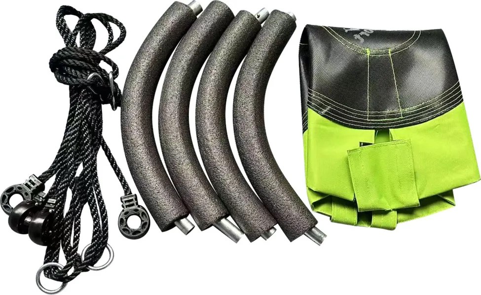 LEAN Sport Záhradná hojdačka pre deti Čapie hniezdo zelená 60 cm