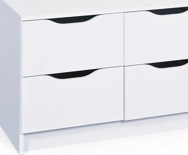 Zásuvková (TV)komoda Westphalen, biela