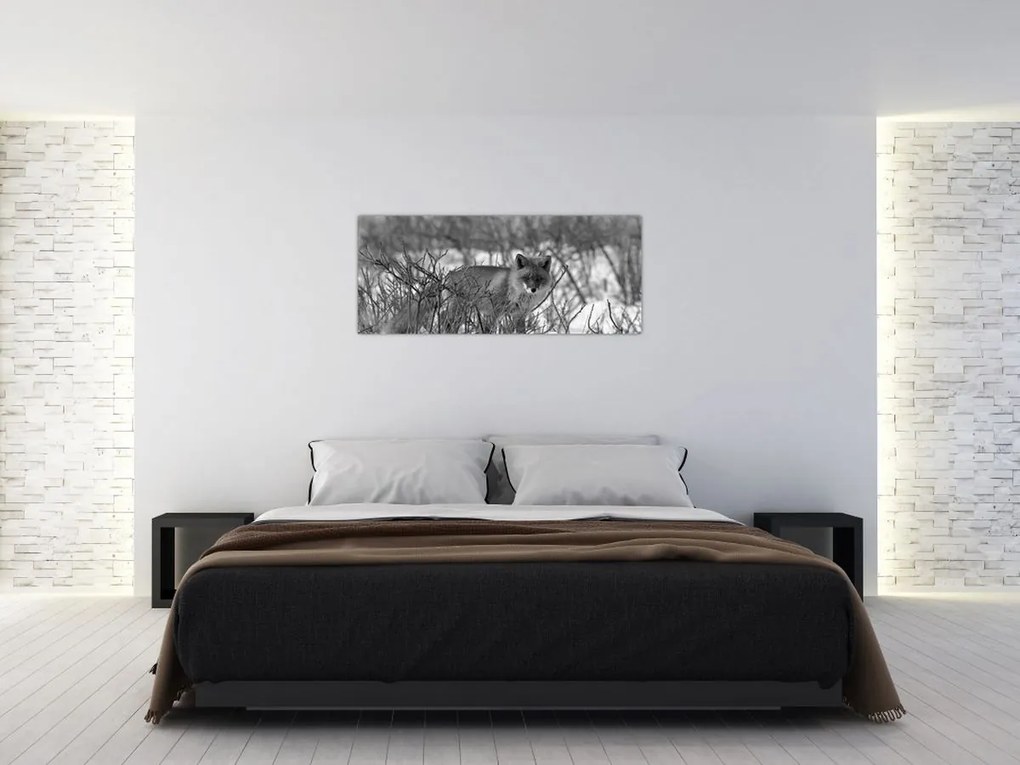 Obraz - Líška v zime (120x50 cm)