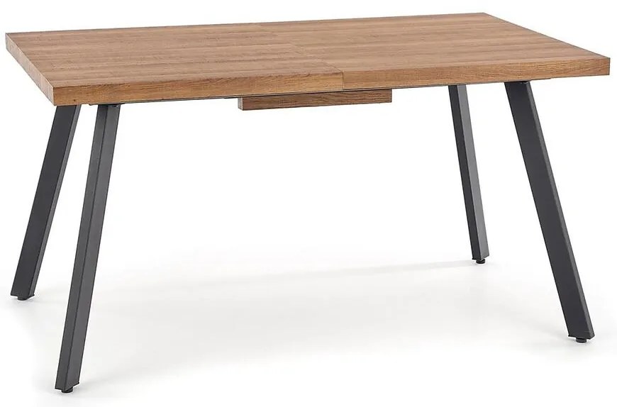 Stôl Berlin 90x160 mdf/oceľ – medový orech/čierna