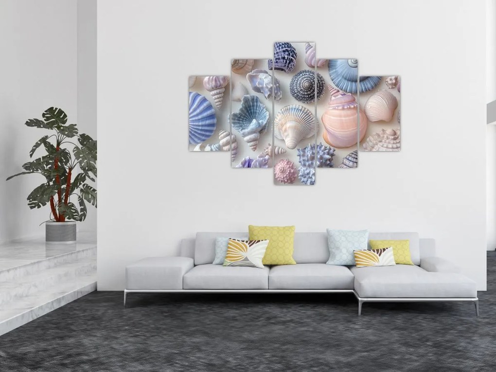 Obraz - Zbierka mušlí (150x105 cm)
