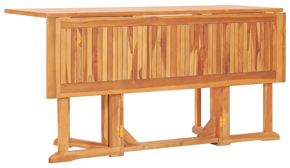 vidaXL Skladací záhradný stôl Butterfly 150x90x75 cm, tíkový masív 49000