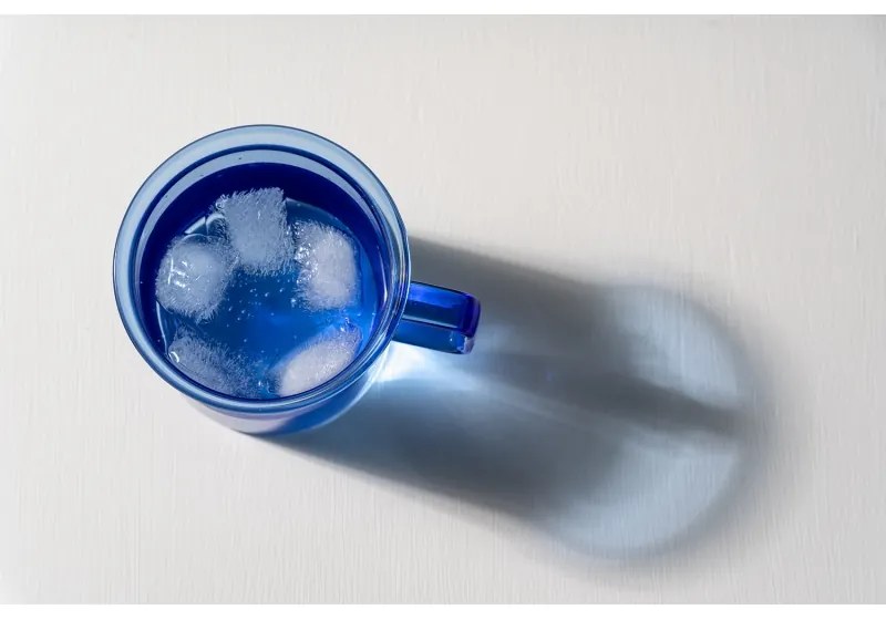Hrnček Glass 0,35l, modrý