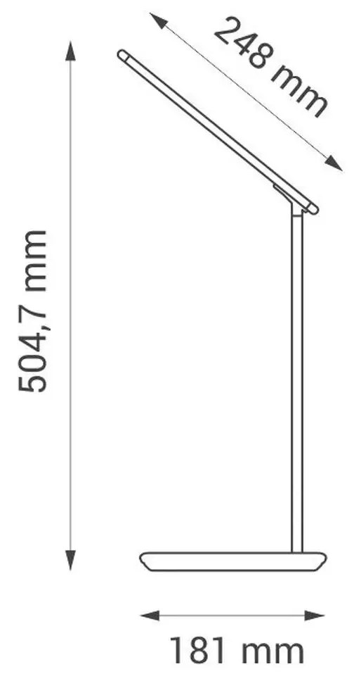 Kancelárska lampa s bezdrôtovým nabíjaním Nila Nilsen LED BLACK MA005 MA005