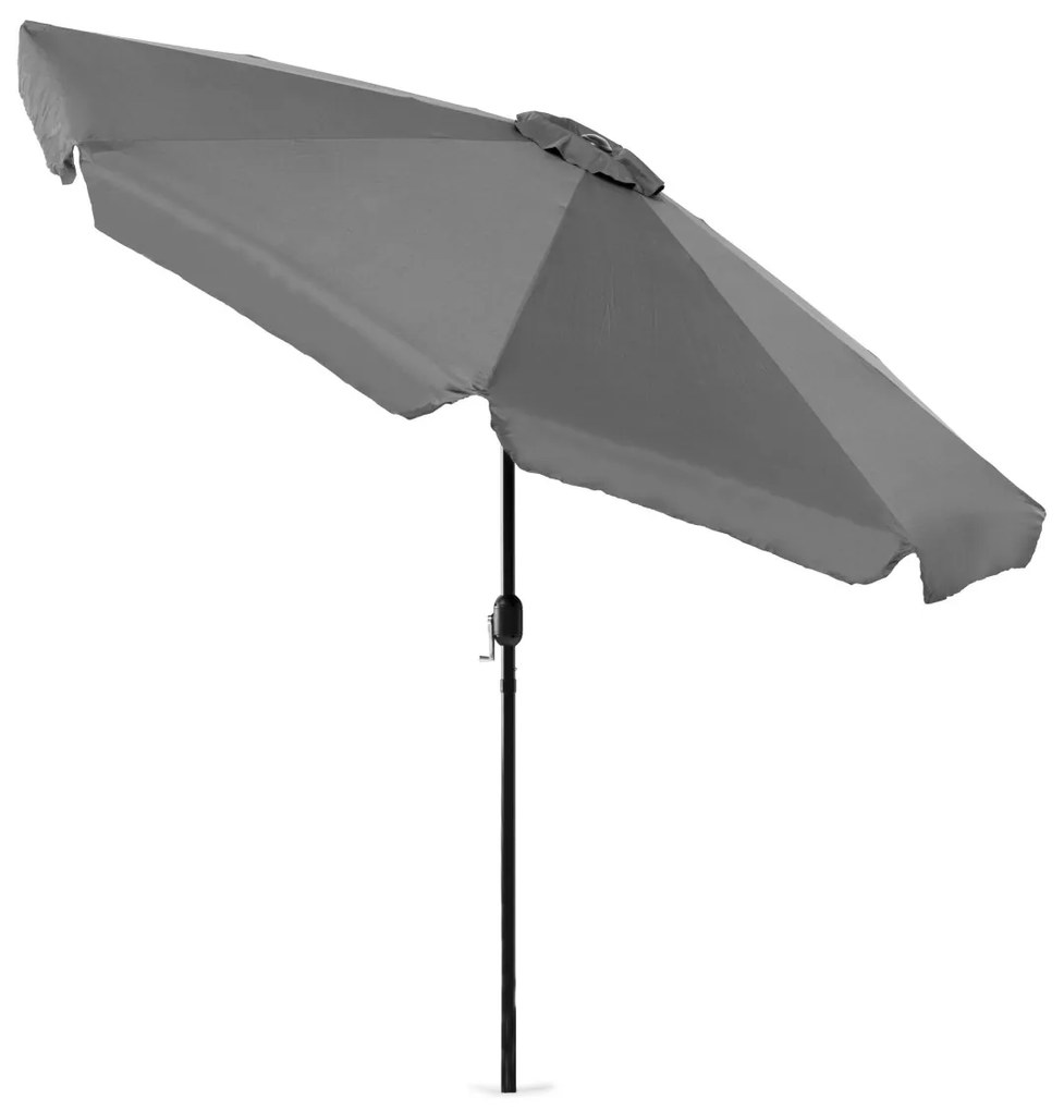Záhradný slnečník Lavulo 300 cm sivý