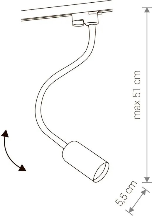 Svietidlo Nowodvorski PROFILE EYE FLEX BLACK 9332