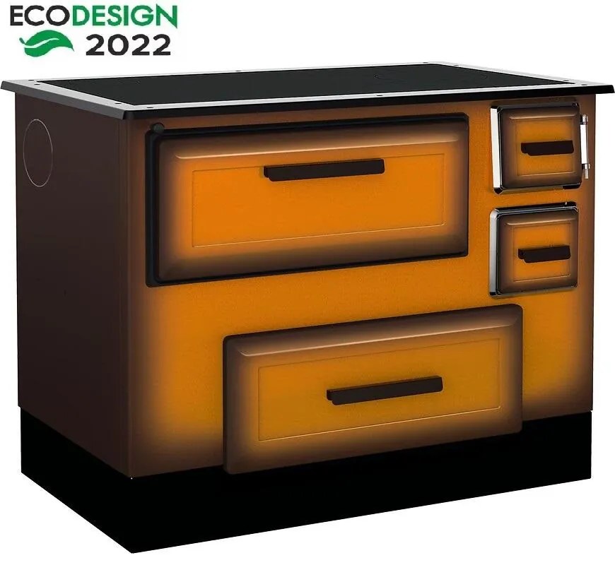 Sporák Alfa 55 Eco DeLux 6 kW ľavý