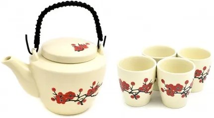 keramická konvička Akai Sakura na čaj 500 ml - 4 šálky