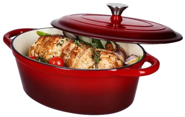 Silvercrest® Liatinový pekáč, 4,8 l (červená) (100393103)