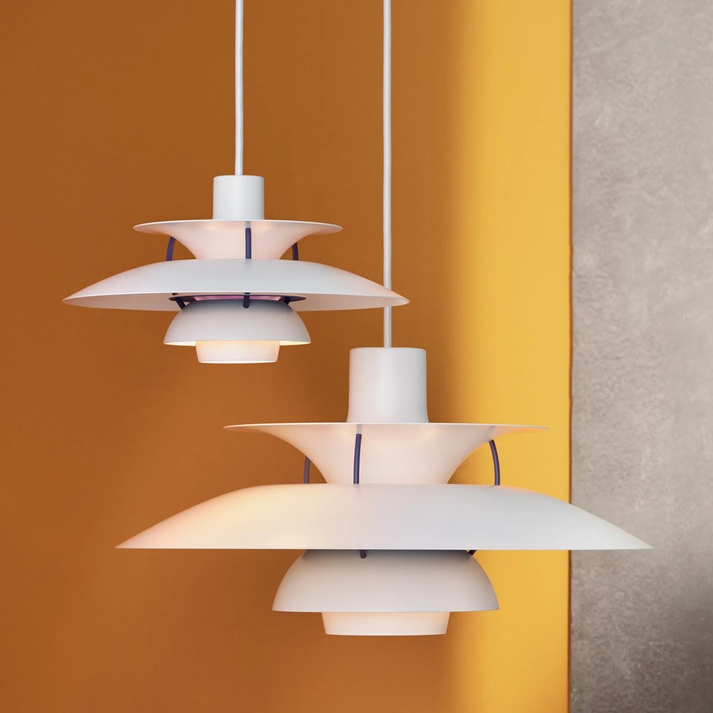 Louis Poulsen Závesná lampa PH 5 Classic White