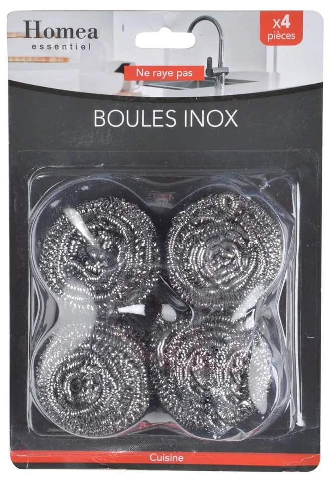 Oceľové drôtenky na umývanie riadu v sade 12 ks – Homéa