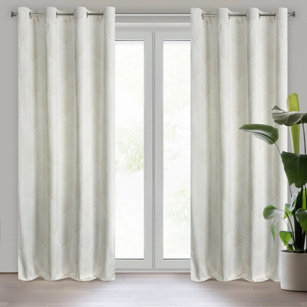 ZATEMŇOVACÍ ZÁVES NA KRÚŽKOCH LIMITED COLLECTION BLANCA 140X250 CM BIELA