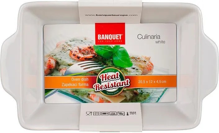 Forma zapekacia obdĺžniková CULINARIA White 30 x 17 cm