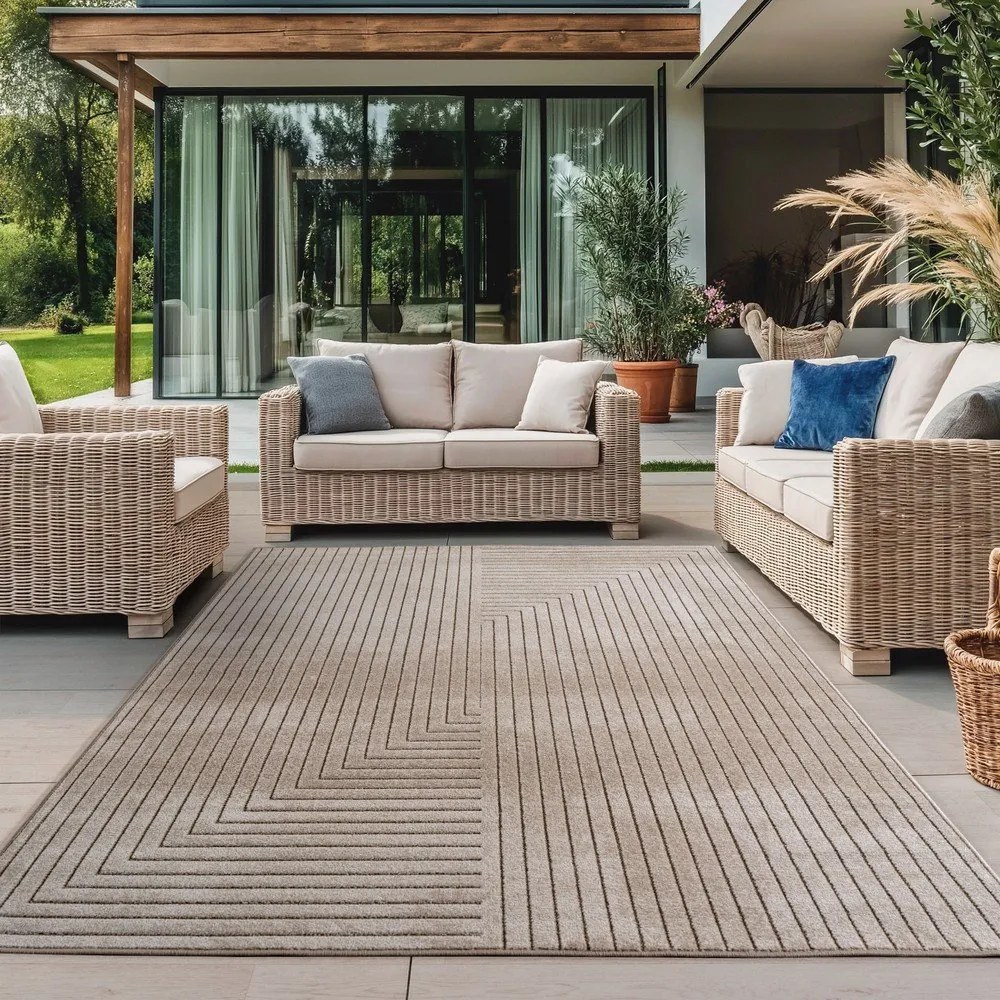 Béžový vnútorný a vonkajší koberec 240x340 cm Nova 1202 – Ayyildiz Carpets