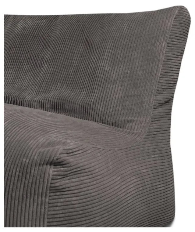 Čierny menčestrový sedací vak Sofa Seat Lounge – SLOWDOWN