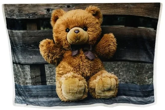 Kvalitná detská deka s motívom medvedíka 130x160