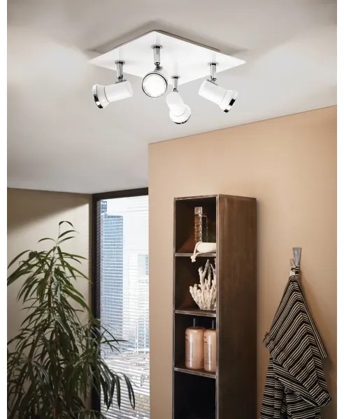 Eglo 95995 - LED Kúpeľňové bodové svietidlo TAMARA 1 4xGU10-LED/3,3W/230V