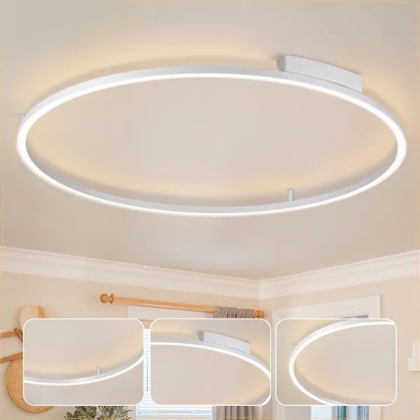 BRILAGI - LED stmievateľné svietidlo PORTOFINO LED/85W/230V pr. 120 cm strieborná+DO