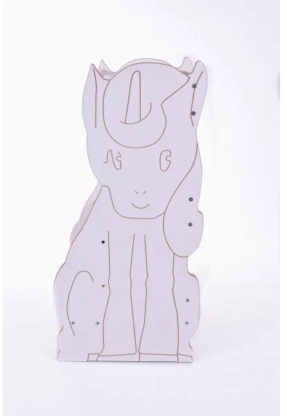 Učiaca veža UNICORN biela/javor