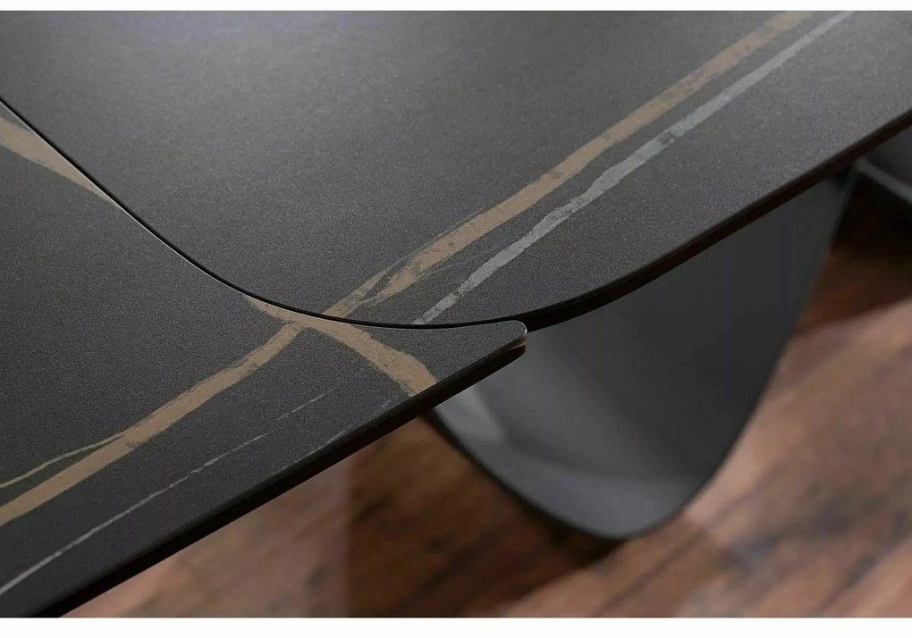 Rozkladací jedálenský stôl Infinity 160/240 cm čierny mat