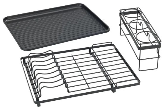 WENKO 54798100 - Odkvapkávač na riad AMY 42,5x31,5 cm čierny