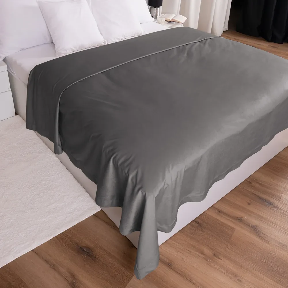 Biante Zamatový prehoz na posteľ Velvet Prémium SVP-017 Tmavo sivý 140x220 cm