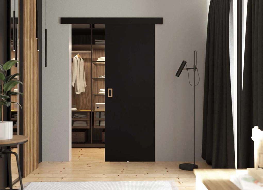 Posuvné dvere WERDI | 90 cm Farba: Čierna