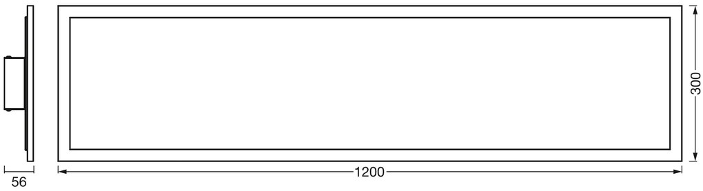 LEDVANCE Stropný smart LED panel SUN@HOME, 35W, 3250lm, 1200x300mm, hranaté, biela