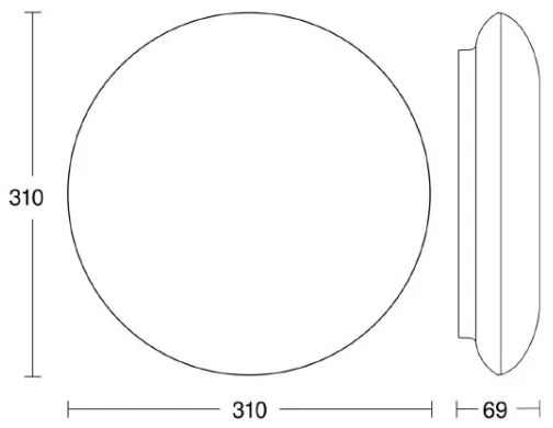 Steinel 035440 - LED Vonkajšie svietidlo so senzorom QUATTRO LED/10W/230V IP54