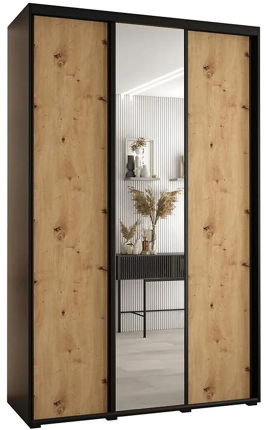 Skriňa 45 Canaris 3 160 čierna/artisan/čierna