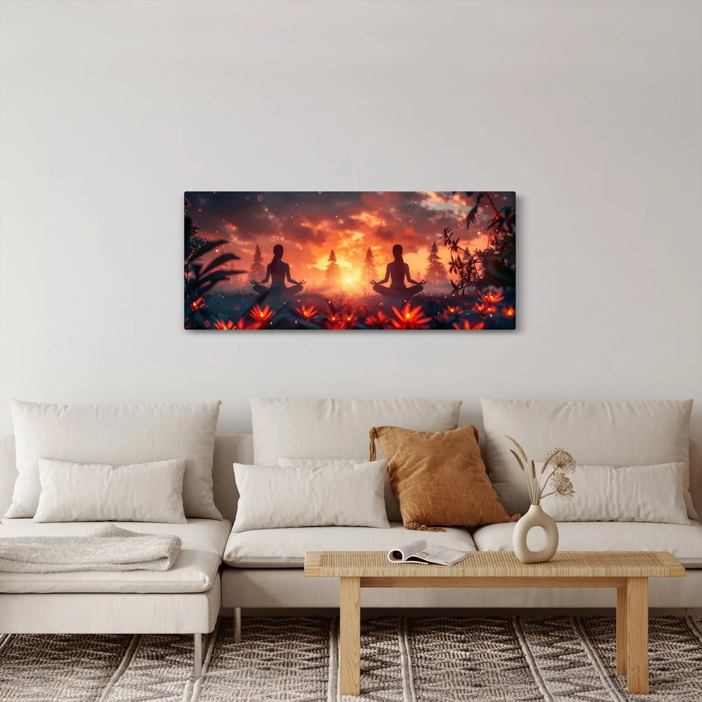 Obraz - Jóga v prírode (120x50 cm)