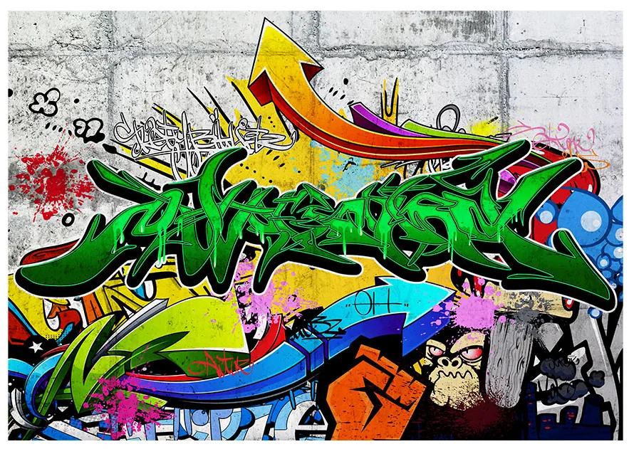 Artgeist Fototapeta - Urban Graffiti Veľkosť: 294x210, Verzia: Samolepiaca