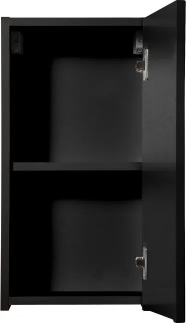 Horná kúpeľňová skrinka Nova Black D 83-30-1D čierna